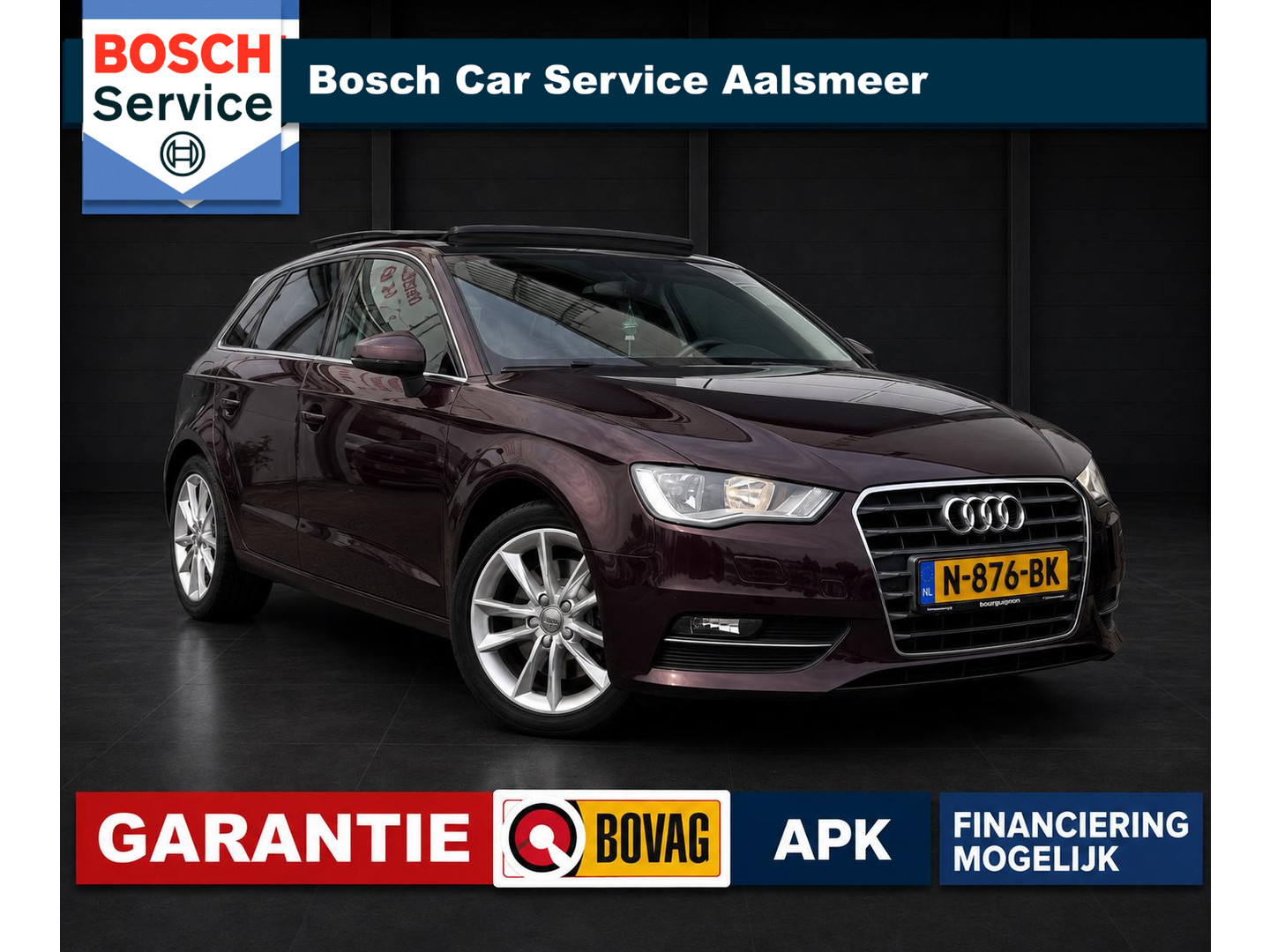 Audi A3 Sportback 1.8 TFSI Ambition Pro Line S / Pano / Stoelverw. / Airco / Garantie / INRUIL MOGELIJK / bij AutoGarageAalsmeer | Bosch Car Service Aalsmeer