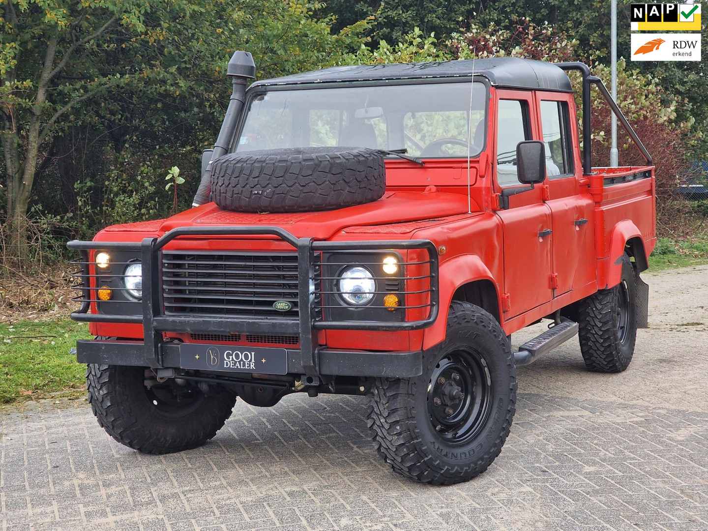 Land rover Defender 2.5 td5 130 crew cab xenon groot onderhoud!