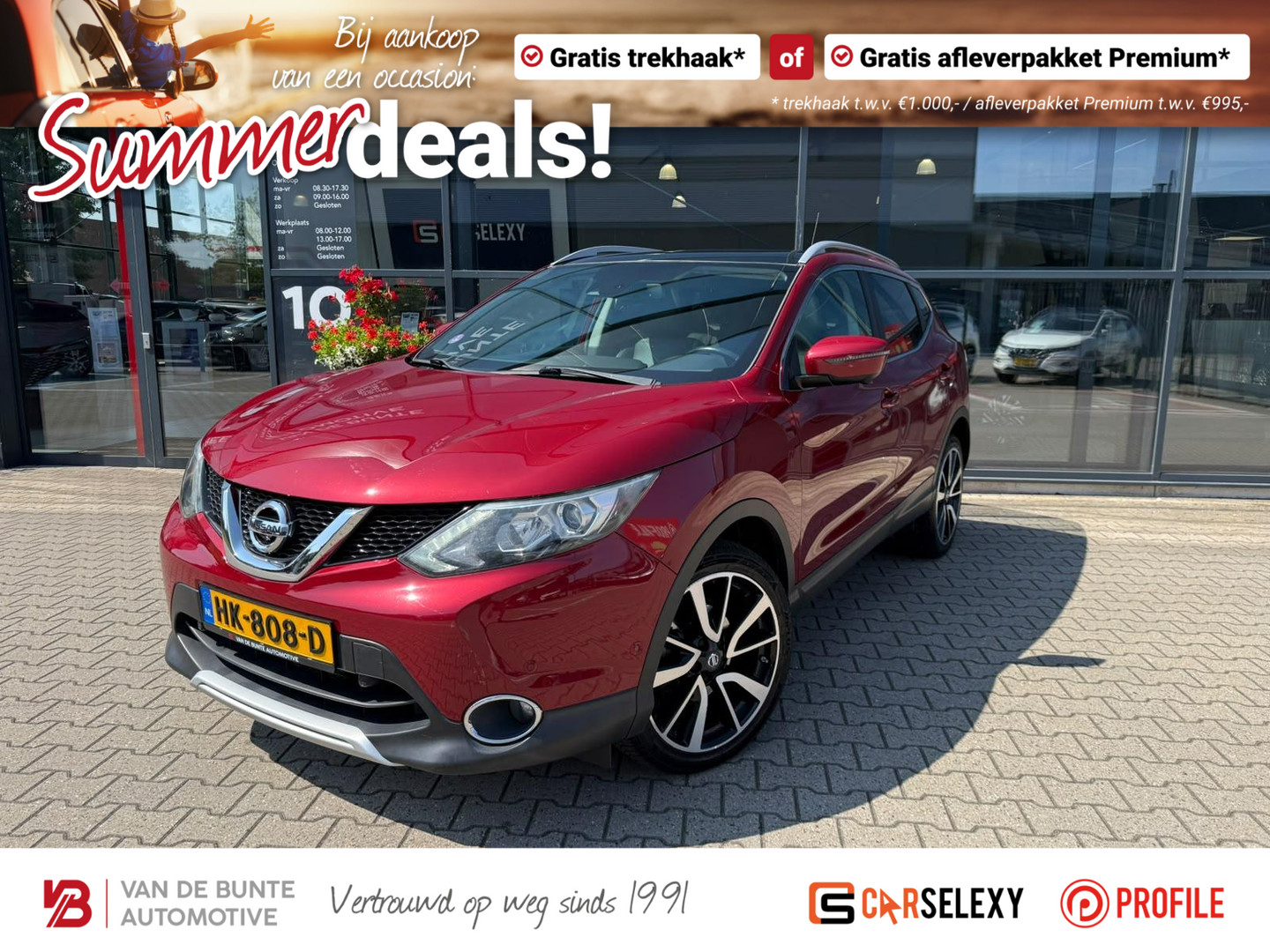Nissan QASHQAI 1.2 Tekna *Trekhaak &amp; Panoramadak* bij VanddeBunte | Van de Bunte Automotive