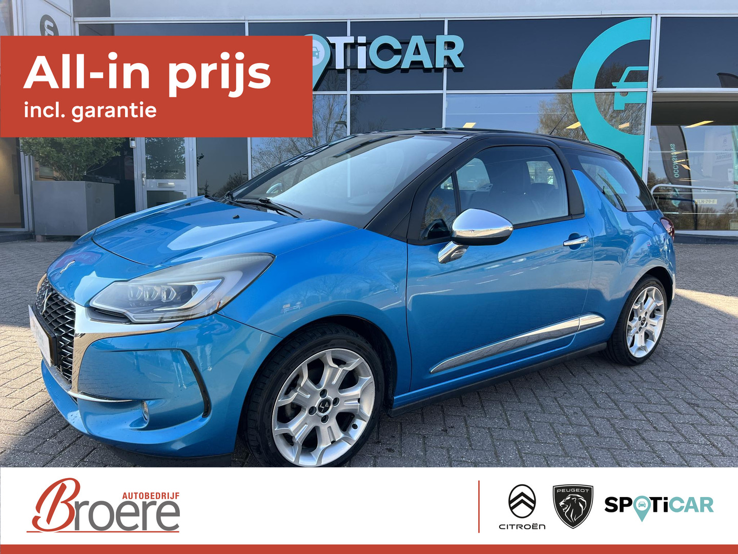 Citroën DS 3 1.2 Turbo 110pk So Chic 3 deurs bij Autobedrijf Broere | Autobedrijf Broere